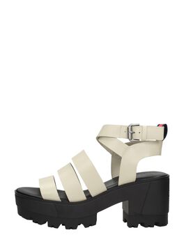Heeled Leather Sandal