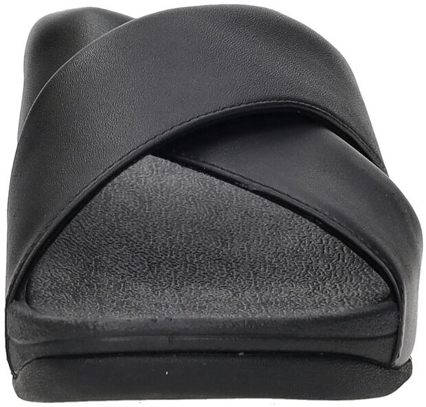 Lulu Leather Cross Slides - large