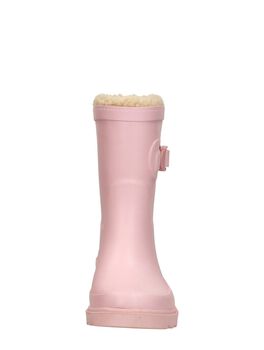 Kids Rubber Rain Boots Fur