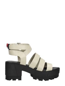 Heeled Leather Sandal