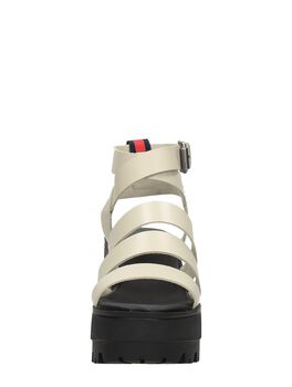 Heeled Leather Sandal