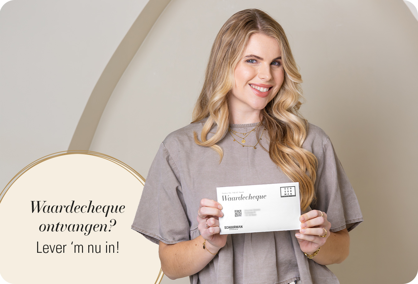 Waardecheque ontvangen?