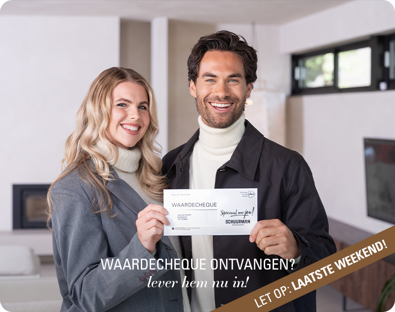 Waardecheque ontvangen?