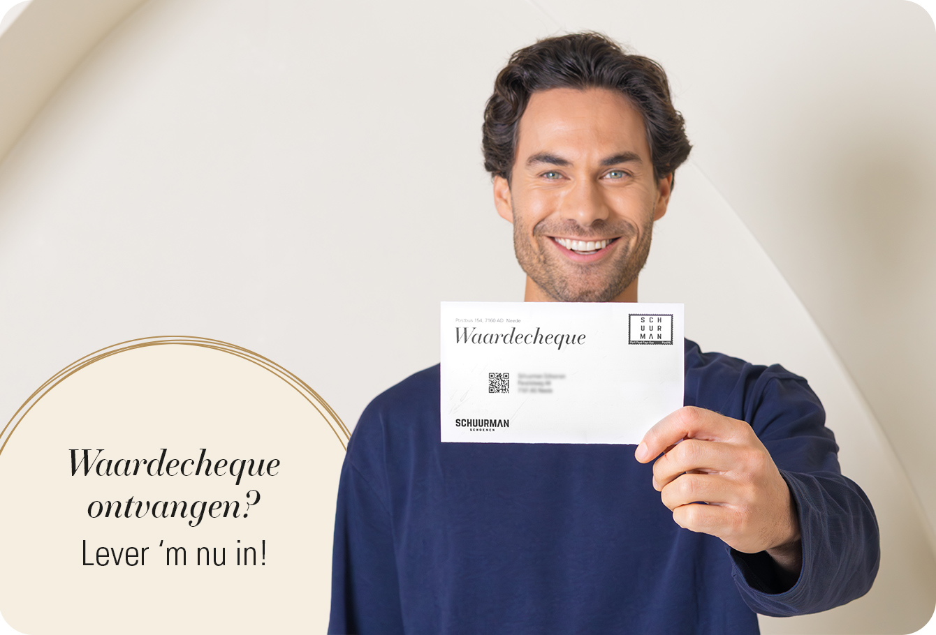 Waardecheque ontvangen?